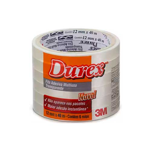 Fita Adesiva Durex Transparente 12x40m